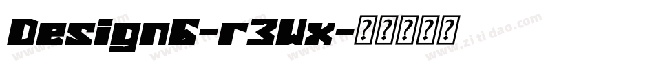 Design6-r3Wx字体转换