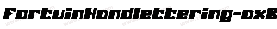 FortuinHandlettering-axBWx字体转换 FortuinHandlettering-axBWx字体转换