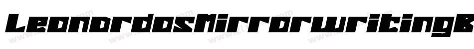 LeonardosMirrorwritingBold-JaWx字体转换