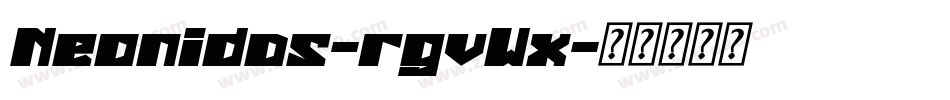Neonidas-rgvWx字体转换 Neonidas-rgvWx字体转换