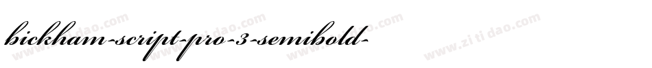 bickham-script-pro-3-semibold-2字体转换