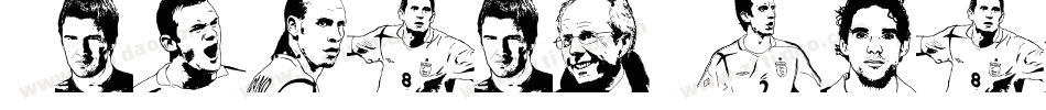 EnglandSquad2006-wyyn字体转换
