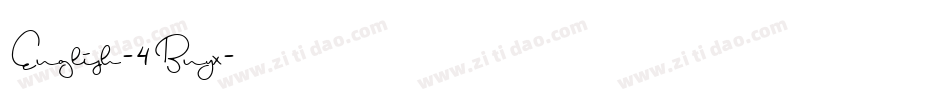 English-4Bnyx字体转换