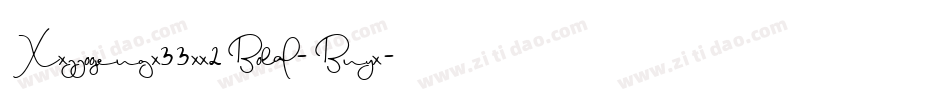Xxjjoosengx33xx2Bold-Bnyx字体转换