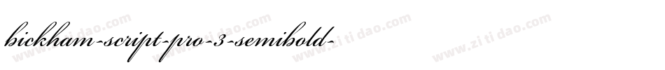 bickham-script-pro-3-semibold-2字体转换