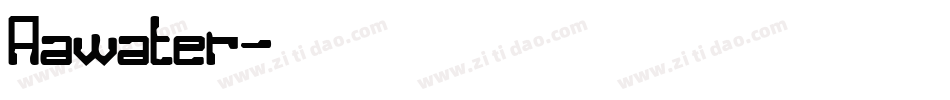 Aawater字体转换
