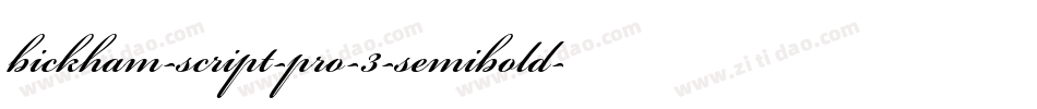bickham-script-pro-3-semibold-2字体转换