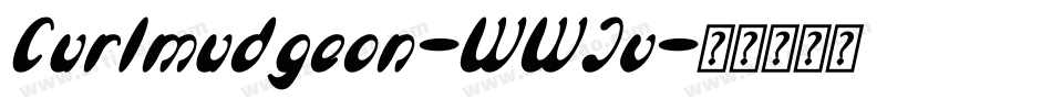 Curlmudgeon-WWJv字体转换