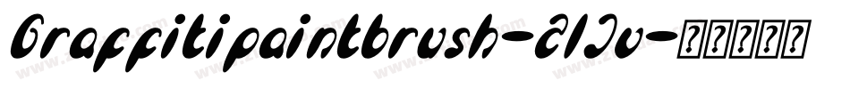 Graffitipaintbrush-21Jv字体转换