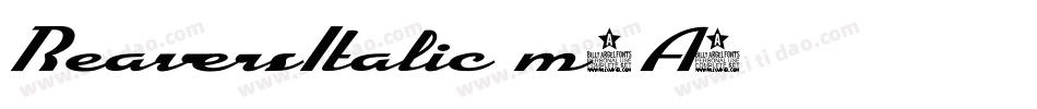 ReaversItalic-m5A5字体转换