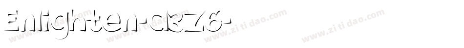 Enlighten-d3Z6字体转换