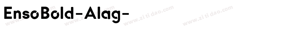 EnsoBold-Alag字体转换