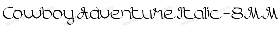 CowboyAdventureItalic-8MMzM字体转换