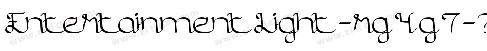 EntertainmentLight-rg4g7字体转换