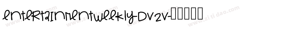 Entertainmentweekly-dV2V字体转换