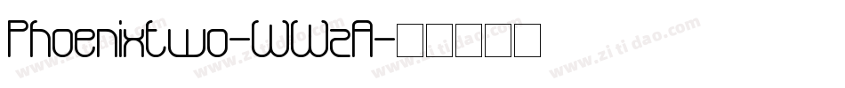 Phoenixtwo-WWzA字体转换