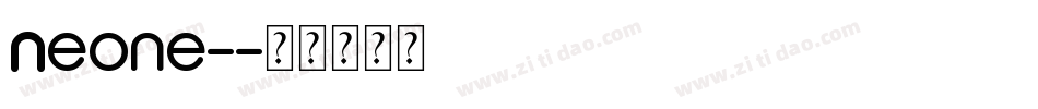 Neone-字体转换