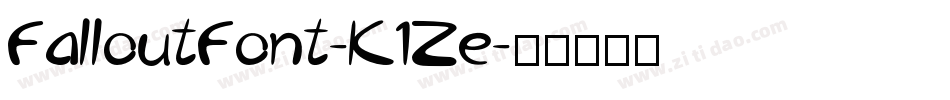 FalloutFont-K1Ze字体转换