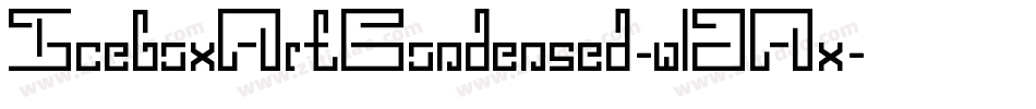 IceboxArtCondensed-wDAx字体转换