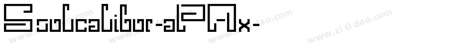 Soulcalibur-aPAx字体转换