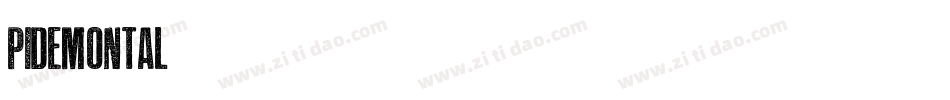 Pidemontal字体转换