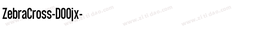 ZebraCross-DO0jx字体转换