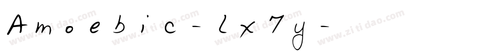 Amoebic-lx7y字体转换