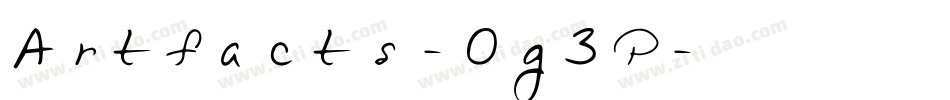 Artfacts-0g3P字体转换