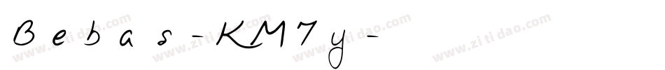 Bebas-KM7y字体转换