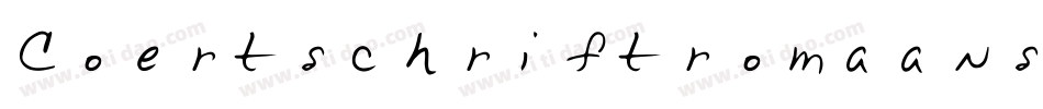 Coertschriftromaans-wg3P字体转换