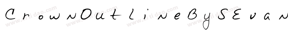 CrownOutlineBySEvanRegular-OVM3p字体转换