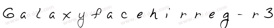 Galaxyfacehirreg-r3p9字体转换