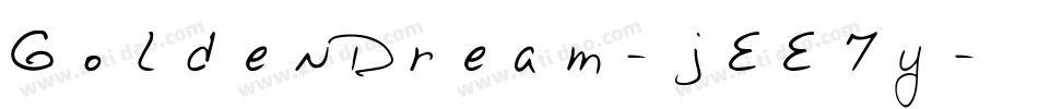 GoldenDream-jEE7y字体转换