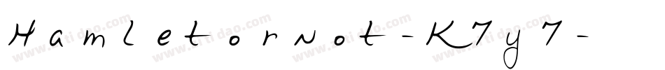 Hamletornot-K7y7字体转换