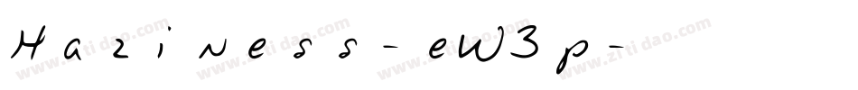 Haziness-eW3p字体转换