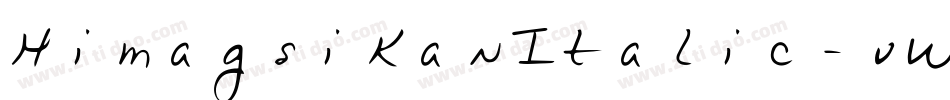 HimagsikanItalic-vW7y字体转换
