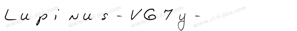 Lupinus-VG7y字体转换