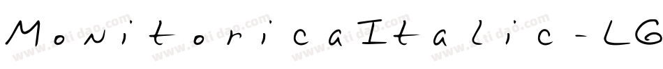 MonitoricaItalic-LG7y字体转换