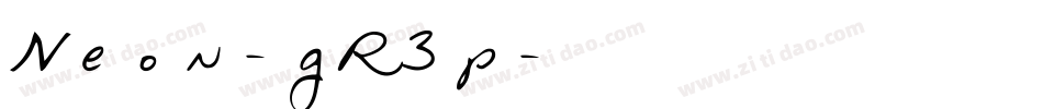 Neon-gR3p字体转换 Neon-gR3p字体转换