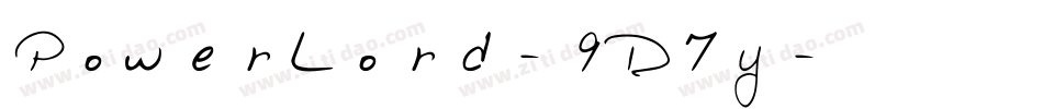 PowerLord-9D7y字体转换