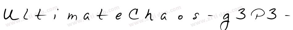 UltimateChaos-g3P3字体转换