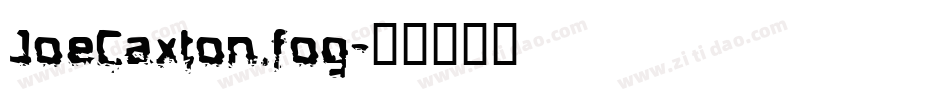JoeCaxton.fog字体转换