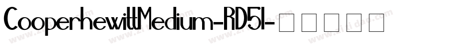 CooperhewittMedium-RD5l字体转换