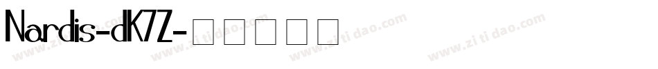 Nardis-dK7Z字体转换
