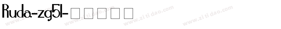 Ruda-zg5l字体转换