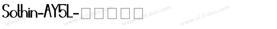 Sothin-AY5L字体转换