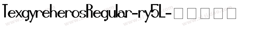 TexgyreherosRegular-ry5L字体转换
