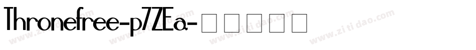 Thronefree-p7ZEa字体转换