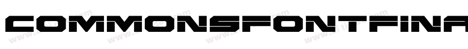 CommonsFontFinal-A6Wg字体转换