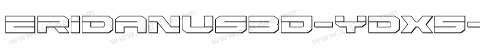 Eridanus3D-ydX5字体转换
